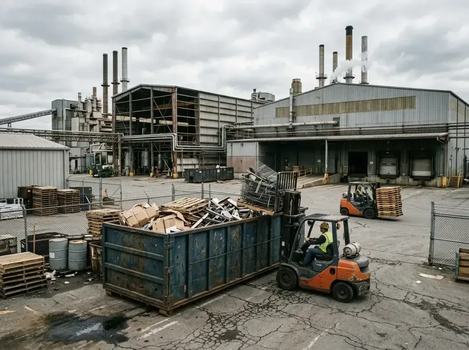 industrial-factory-scrap-conta-003 — frequently asked questions, Cheap Roll-off Dumpster Rentals in Little Chute, WI